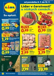 Lidl leták  s platnosťou 6. 7. - 12. 7. 2026 