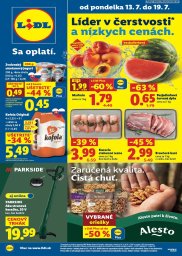 1. strana letáka Lidl 13. 7. - 19. 7. 2026 